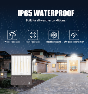 Outdoor LED Street Light IP65 Motion <strong>Sensor</strong> Aluminum Alloy Construction 5-Year Warranty 3 <strong>Color</strong> Temperatures (5000K/4100K/3500K) - Product Image 2