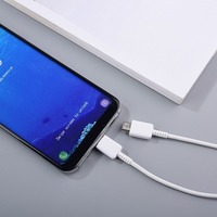 Kabel Pengisian Cepat EP-DN980BBE Tembaga Murni USB-C ke Type-C 3A untuk Penggunaan Komputer & Printer S22/S21