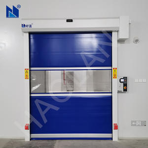 Vente directe d'usine HAOLAN HLC-100 Porte industrielle à grande vitesse en PVC avec ouverture latérale électrique, résistance au feu jusqu'à 2 heures - Product Image 4
