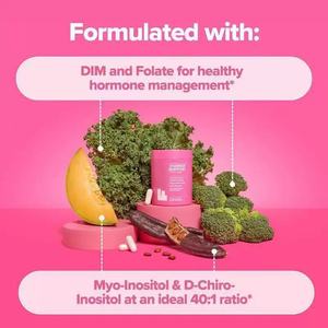 Yumurtalık sağlık desteği-kadınlar için hormon dengesi, <span class=keywords><strong>DIM</strong></span>, myo-inositol, d-chiro Inositol ile Inositol takviyesi, - Product Image 4