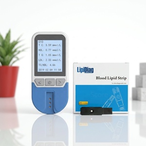 Monitor <span class=keywords><strong>de</strong></span> Lípidos en Sangre Profesional 4 en 1, <span class=keywords><strong>Medidor</strong></span> <span class=keywords><strong>de</strong></span> <span class=keywords><strong>Colesterol</strong></span> Portátil, Sistema <span class=keywords><strong>de</strong></span> Monitoreo <span class=keywords><strong>de</strong></span> TC, HDL, TG y LDL para Uso Doméstico y Hospitalario - Product Image 1