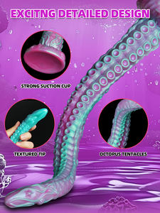 Dildo Lungo Plug Anale Stimolazione Anale del Culo Giocattolo Sessuale a Tentacolo Dildo Morbido Mostro Plug Anale per Donna Massaggio Vaginale Giocattolo Sessuale - Product Image 2