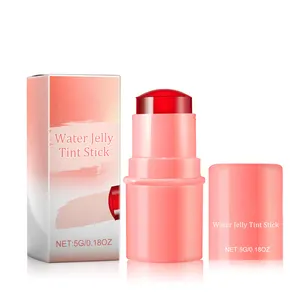 Private Label Wholesale 5G Pink Color Face Makeup Blush Stick Waterproof Lip Eye Jelly Blush Stick For All Skin Color