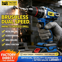 Taladro Inalámbrico KBL-2110-60B de Alto Torque 21V, Atornillador Inalámbrico, Taladro Industrial para Perforar Metal y Madera