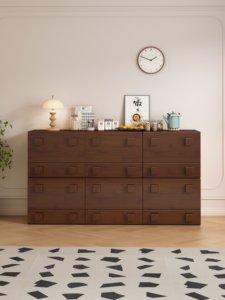 High Quality Solid Wood 12 Drawer Dresser, Large <b>Storage</b> <b>Chest</b> of Drawers for Living Room - Product Image 5