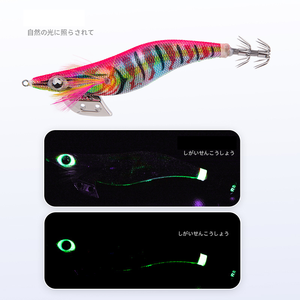 Nuove Esche da <span class=keywords><strong>Pesca</strong></span> Squid Jig #2.5/#3.0/#3.5, Gambero Luminoso in Legno per <span class=keywords><strong>Pesca</strong></span> dalla Barca in Mare, Attira Polpi e <span class=keywords><strong>Seppie</strong></span>, Qualità Giapponese - Product Image 4