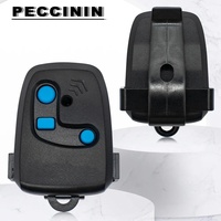 Télécommande de porte de garage compatible PECCININ, 3 boutons, 433 MHz, clip de pare-soleil, code roulant, télécommande de portail