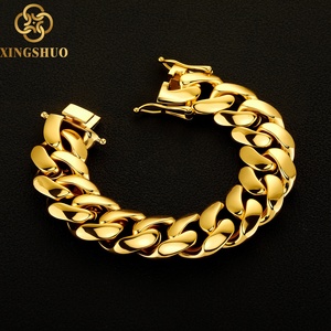 Catena Cubana Miami in <span class=keywords><strong>Oro</strong></span> 18k, Collana e Bracciale Catena Cubana Miami 20mm - Product Image 1