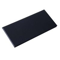 Porte-menu moderne en cuir PU noir à deux volets pour restaurant haut de gamme