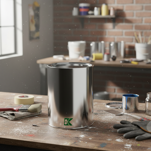 Kontensan Cylinder Tin Can Paint <b>Container</b> Model L852 Turkey 73xH120mm 0.5 Lt - Product Image 3