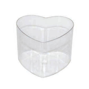 Vaso de Plástico Transparente en Forma de Corazón para Mousse, Postre, con Tapa Desechable de 130 ml, para <span class=keywords><strong>Helado</strong></span>, Pudín, Gelatina, Tiramisú - Product Image 2