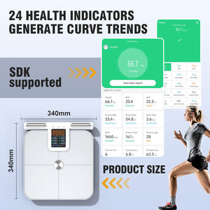 Online-Shop Bestseller <span class=keywords><strong>180KG</strong></span> Niedrige Batteriestand-Anzeige bei Überlastung Automatische Tragbare Digitale Körperfettwaage - Product Image 2