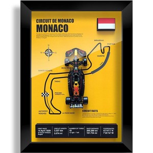 Red Bull F1 Red Bull xung quanh verstappen RB20 mạch đua mô hình quà tặng trang trí treo tranh - Product Image 6