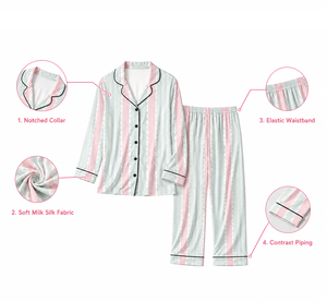 Pigiama da Donna con Design Personalizzato, Set Due Pezzi con Stampa Botanica, Abbigliamento da Casa - Product Image 5