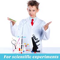 Blouse de laboratoire blanche pour chirurgien, médecin, scientifique, costume, logo personnalisé, respirante, blouse de laboratoire pour enfants