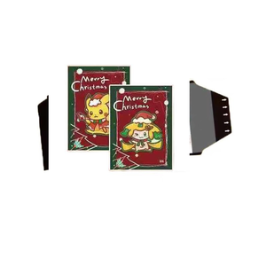 Autocollants détachables HuoHu Pokemoned Pikachu Gengar Snorlax Cartes de collection CCG Jeu de société Cartes à jouer Jouets pour enfants Cadeaux - Product Image 1