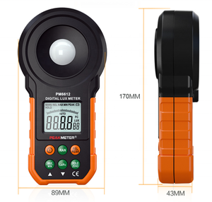Peak meter Lux <span class=keywords><strong>Tester</strong></span> 1/2 Bit LCD-Display Standard licht Digital LED tes Lux Meter Preis Lichtsensor fc <span class=keywords><strong>mini</strong></span> - Product Image 1