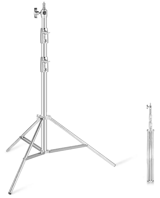 2.8M Stainless Steel Light Stand Heavy Duty Load Weight 10kg Photography Studio Support Tripod for Led Light Photo Studio