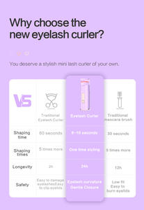 Rizador de Pestañas Eléctrico con Calor, Rizado Duradero, Pinza para Pestañas, Dispositivo Rizador de Pestañas, Herramientas de Maquillaje - Product Image 6
