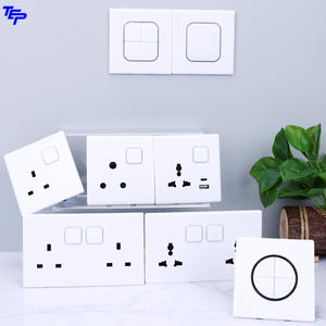 Interrupteur mural circulaire TEP L87, 1 bouton, 1 voie, panneau en verre trempé, design unique, indicateur LED, contrôleur 20A, durable - Product Image 1