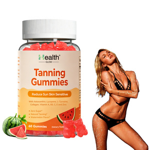 Gummies bronzantes à formule personnalisée pour un bronzage sans soleil avec des extraits de fruits naturels, résultats efficaces, best-seller, export, OEM - Product Image 1