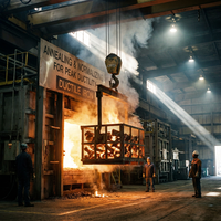 Pièces moulées en fonte ductile OEM GGG60 Norme européenne EN 1563 GJS-600-3 Application pour machines automobiles Procédé de moulage en sable ISO9001