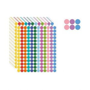 Etiquetas Adhesivas Circulares de 12 Colores para Niños y Oficina, para Uso en el Aula y la Escuela - Product Image 2