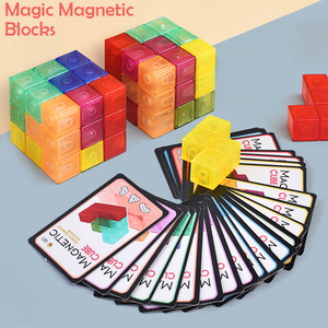 Giocattoli Magnetici Educativi per Bambini, Puzzle con Blocchi, Giochi con Cubi Magici per Bambini - Product Image 2
