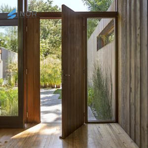 Puerta Principal Clásica de Madera Maciza con Patrón Tallado a Mano y Bisagras Resistentes para Villas y Mansiones de Lujo - Product Image 5