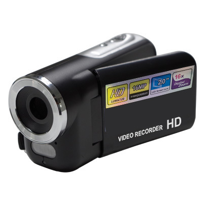 Max 16 Mega Pixels Mini Digital Video Camcorder With 16X Digital Zoom and 2.0'' TFT Color Display