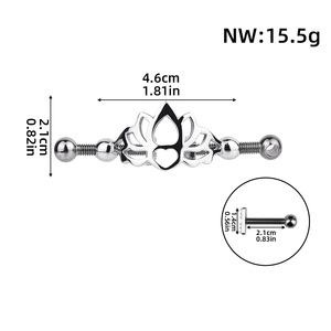 QKKQ flor de loto pezón abrazadera cuero/Cadena de Metal Piercing corporal masajeador de senos pinzas para clítoris BDSM juguete sexual para mujeres - Product Image 6