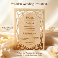 Cartes d'invitation de mariage personnalisées à motifs floraux, coupées au laser, cadeaux pour invités, souvenirs, invitations pour événements de mariage
