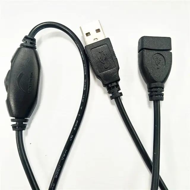 5V fan speed switch power cable USB male/female extension cable Electrodeless dimming controller cable