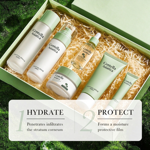 Set de Cuidado Facial de Centella Asiática, Kit Reparador Calmante con Limpiador, Tónico, Loción, Crema y Crema para Ojos - Product Image 6