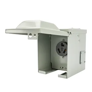 30Amp dryer Power Outlet Box, 125/250Volt NEMA 10-30R Receptacle Weatherproof Outdoor Electrical Panel, ETL Listed