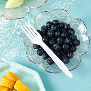 Biểu Tượng Tùy Chỉnh Nhiệm Vụ Nặng Nề Trắng Nhựa Dĩa Dùng Một Lần Đảng Dao Kéo Với Mini Phong Cách Thân Thiện Với Môi Đồ Dùng Cho Những Buổi Dã Ngoại Thực Phẩm - Product Image 6