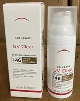 Protector Solar Facial Transparente UV SPF46 con Óxido de Zinc, Libre de Aceites, Calma y Protege la Piel Propensa al Acné y la Rosácea, Múltiples Tonos y Tamaños