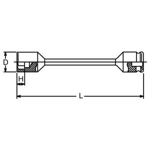 KOKEN - 13146M-200-13 Llave de tubo extra larga de impacto de 3/8 ''-EAN 4991644325443 TOMAS DE IMPACTO Y ACCESORIOS - Product Image 2