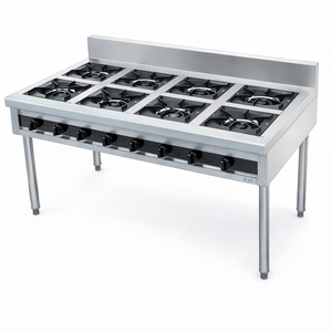 Estufa de Gas Comercial Personalizable de Acero Inoxidable 201, Independiente, para Restaurante Chino, con 3 Quemadores - Product Image 5