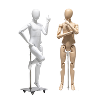 Mannequin robotique, mannequin de corps entier réglable, présentoir de vêtements, articulations flexibles et mobiles, mannequin