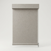 Stores à enroulement carrés sur mesure en tissu de 38 mm avec commande manuelle à chaîne pour bureau