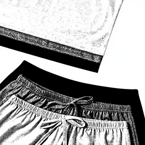 Women 2-Piece Lounge Set V-neck Sleeveless Striped Elastic Waist Shorts Knitted Cotton Spandex Summer Casual Wear - Product Image 5