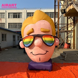 Image de tête de personnage gonflable personnalisée, effet tridimensionnel, tête de <span class=keywords><strong>homme</strong></span> gonflable - Product Image 1