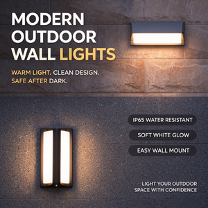 Lámpara de Pared Exterior LED Moderna SENZHAO, IP65 Impermeable, Carcasa de Aluminio, Iluminación para Patio, Escaleras y Fachadas - Product Image 1