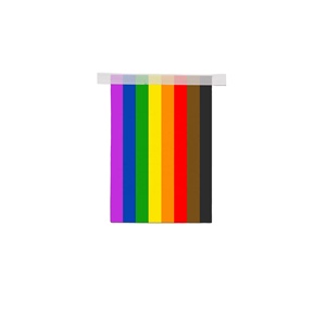 Guirnalda Personalizada <span class=keywords><strong>Philadelphia</strong></span> Pride, 14x21cm, 20 Piezas, 6.5M, 8 Franjas, Bandera LGBT al por Mayor - Product Image 3