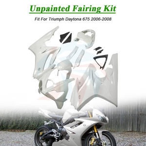 ชุดตัวถังแฟริ่งฉีดสีขาวไม่ลงสีสำหรับ<span class=keywords><strong>675</strong></span> <span class=keywords><strong>TRIUMPH</strong></span> <span class=keywords><strong>DAYTONA</strong></span> 2006 2008 <span class=keywords><strong>2007</strong></span>อุปกรณ์เสริมรถจักรยานยนต์ - Product Image 4