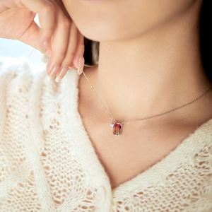 Dylam Charms Women Jewelry Link Chain a Alphabet 5A Zirconia Gradient Stone Crystal <b>Pendant</b> <b>Initial</b> 26 A-Z Letter Necklace - Product Image 3