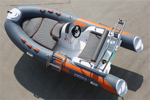 RIB390CL HAOHAI高級ヨットアルミセンターコンソール付きグラスファイバーカーボンファイバーハル船外エンジン認定CEフィッシング - Product Image 2