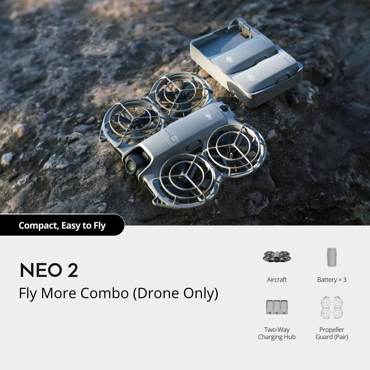 Gris-Neo 2 Fly More Combo (Drone uniquement)