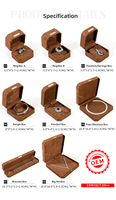 Boîte d'emballage de luxe octogonale pour bijoux avec logo, boîte à bijoux pour collier